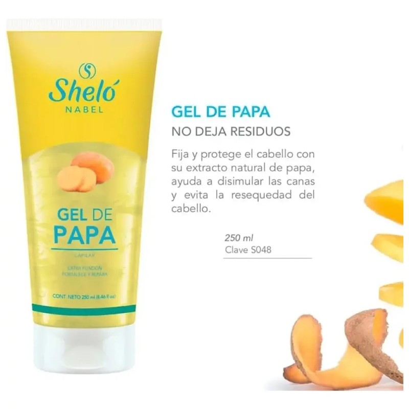 3 Pzs Gel De Papa Shelo Nabel 250ml Extra Fijacion