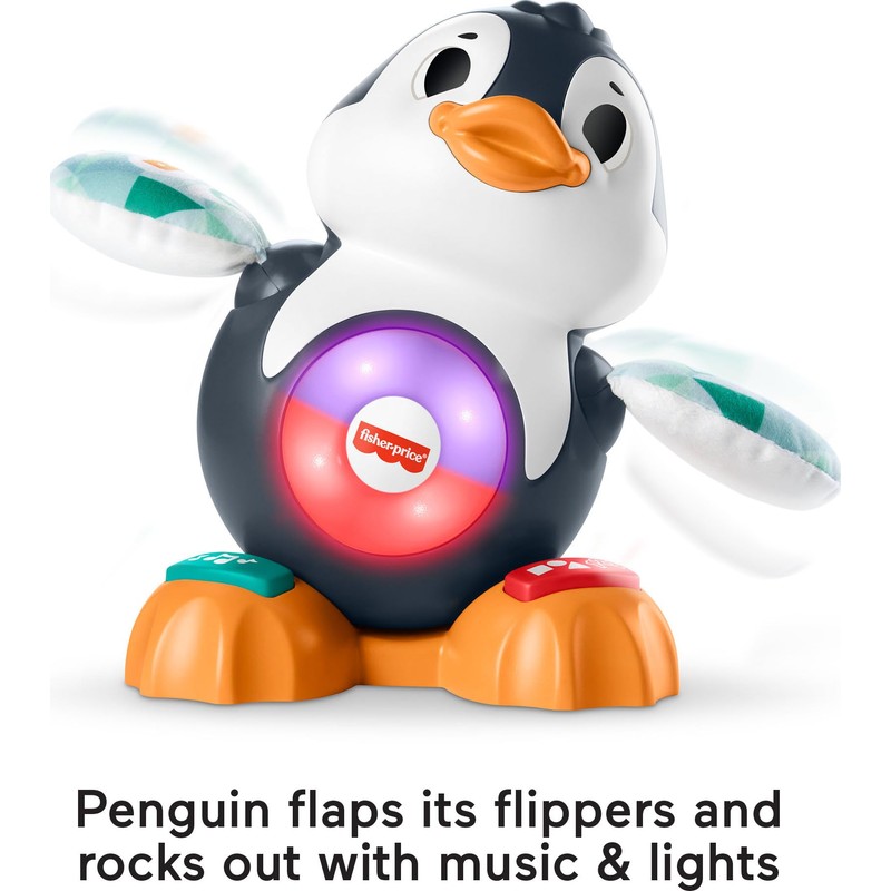 Fisher-Price Baby Learning Toy Linkimals Cool Beats Penguin for Ages