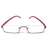 TOKYO GOODS MARKET Square Underrim Date Glasses with Lens Bottom