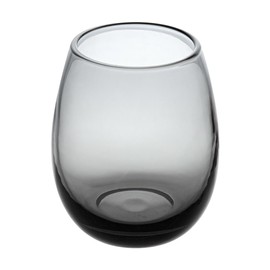 Restaurantware-Vetri 15 Ounce Wine Glasses, 24 Dishwashable Stemless Wine Glasses - No Lead, Durable, Gray Glass Stemware, For Home, Bar, Or Restaurant, Serve Merlot, Chardonnay, Or Bordeaux