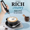 BSRGMS Milk Frother Handheld for Coffee, Electric Whisk 3 Speed