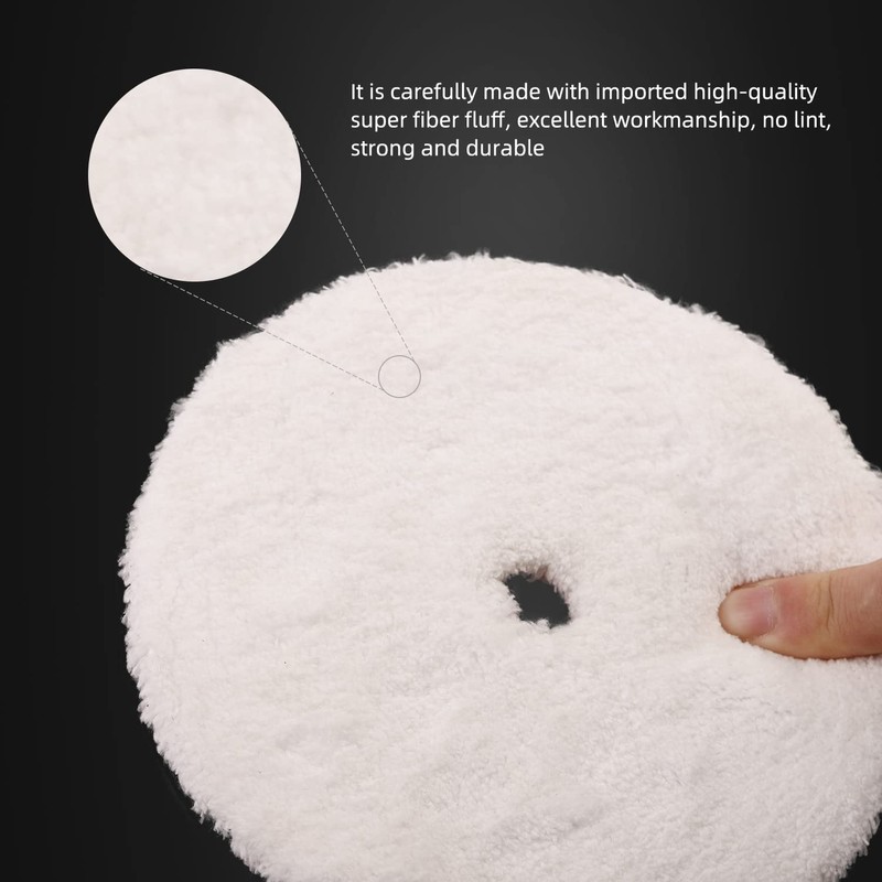 SPTA Polishing Pad Made of Microfibre, 2-Piece 125 mm Sponges