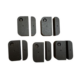 Covers Compatible with Ring Alarm Contact Sensors (2nd Gen) - Pack of 5 (Black)