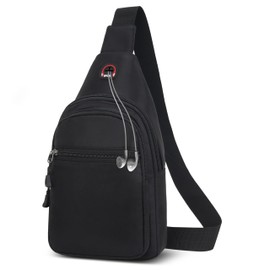 IHIGOGOFA Sling Bags for Men Women Waterproof Lightweight Chest Bag Crossbody Backpack Shoulder Bag for Runner Workout Hiking Cycling Travelling