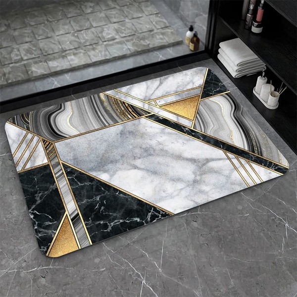 Super Absorbent Diatomaceous Earth Stone Bath Mat,Texture of marble agate