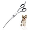 TOMBRO 7.0" Curved Dog Grooming Scissors Professional Curved Scissors for