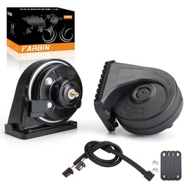 FARBIN Toyota Motor Car Dedicated Speaker + TOYOTA/LEXUS 2 Prong Splitter Connector Conversion Cable 12V Toyota Universal Lexus Original Sound Horn Waterproof 118db Treble/Bass Set (Pair Horn for