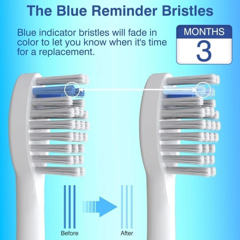 Replacement Brush Heads for Waterpik Sonic-Fusion 2.0 Flossing Toothbrush ...