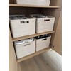 Loma Rectangular Rattan Storage Basket with Cut-Out Handles - White-Wash