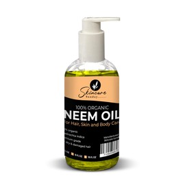 SKINCARE SUNDAY 100% Organic Neem Oil - Pure & Organic, Premium Quality for Hair, Skin, and Body Care (8 FL OZ)