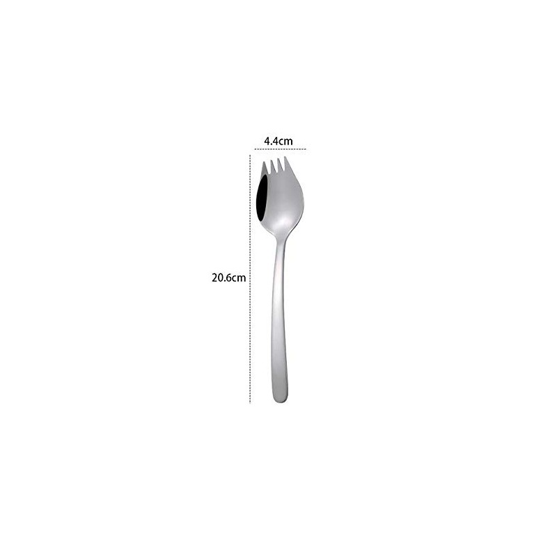 MBB 6-Pack Sporks Salad Forks Noodle Spoon Stainless Steel Spork