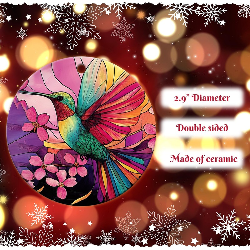 Retro Humming Bird Christmas Ornaments Gifts for Humming Bird Lovers,