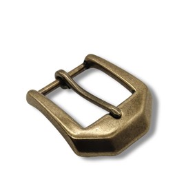 ALVYNG Heavy Duty Vintage Style Belt Buckle 1.54 Inch (39MM) Single Prong Square Antique Brass, Brown, 1.54 inch