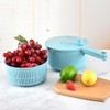 Salad Spinner Manual Vegetables Leaf Lettuce Dryer Drainer Fruits Washing