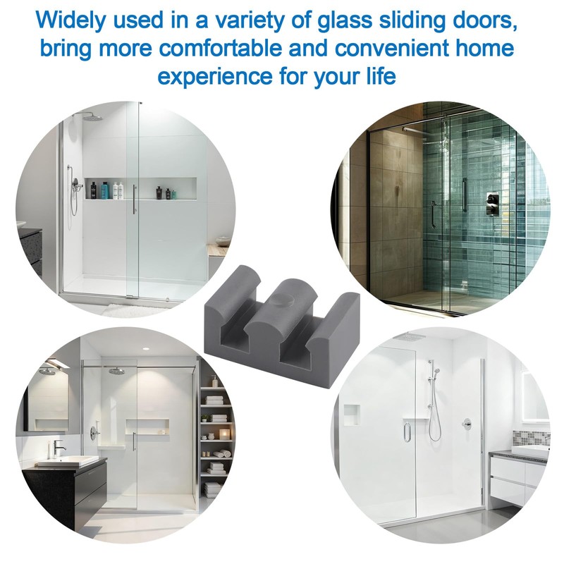 INCREWAY 4PCS Framed Sliding Silicone Door Bumpers Suitable for All