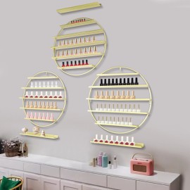 Unbranded 3Pcs Wall-Mount Nail Polish Storage Rack 5 Tiers Salon Nail Holder Display Stand