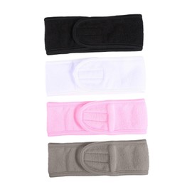 Healvian 4pcs Makeup Shower Headbands for Women Soft Absorbent Hair Wraps for Skincare Bathing and Yoga