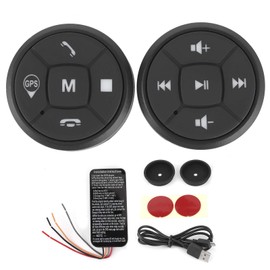 Control del Volante Bluetooth, Control del Volante Botón de Control del Volante Volumen de la Radio Interruptor del Controlador Inalámbrico GPS Interfaz de Control del Volante
