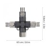 1/8 Three Way Adjustable Metal Air Hose Splitter Airbrush Fitting