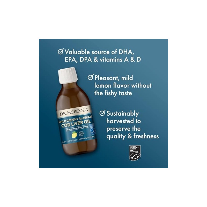Dr. Mercola- “Aceite de Hígado de Bacalao Atrapado Salvaje de
