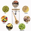 Yangbaga Glass Coffee Sugar Containers with Shelf, 3 x 45