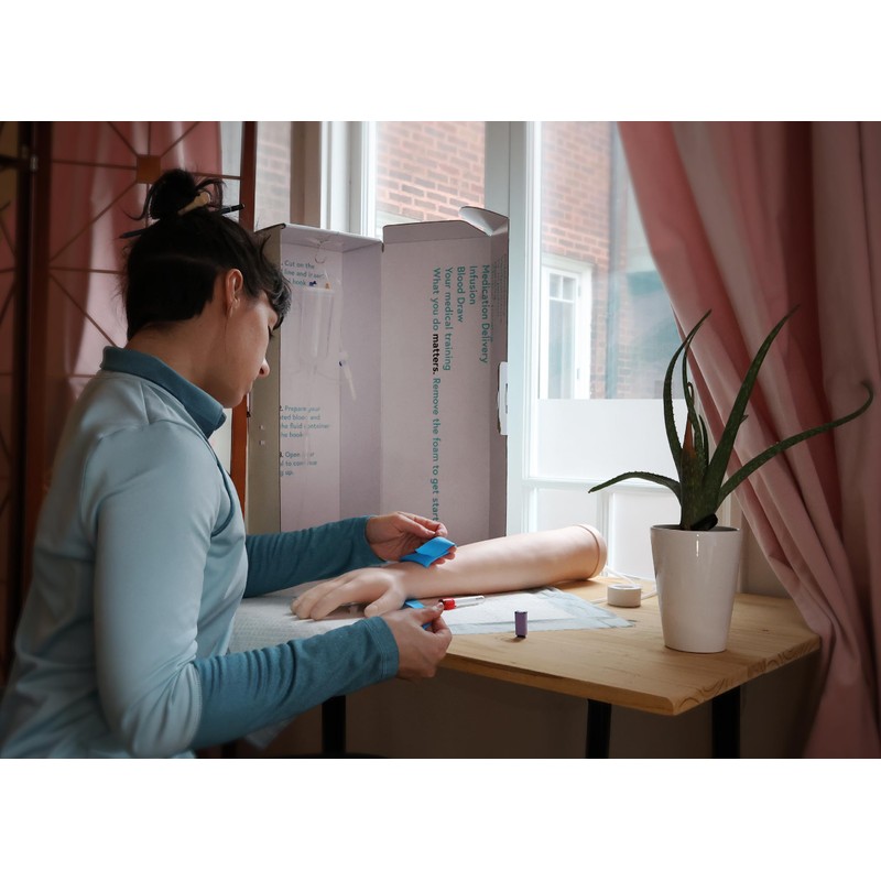 Anatomy Lab Premium IV and Venipuncture Training, Phlebotomy Practice Kit,