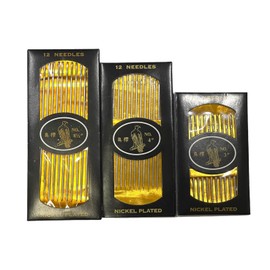 AMORNPHAN Heavy Duty Large Eye Long Needle Easy to Thread, Hand Sewing Needle. Sewing Upholstery Leather Tapestry Embroidery Tufting Craft Carpet Canvas Repair for Home or Work. 36 PCS 3 Size