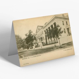 GREETING CARD - Vintage Alabama USA - Mobile. US Marine Hospital