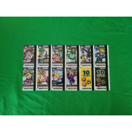Konami Smash Stadium Collector Cards NEW Round 1 Full Set With Rare 1-12