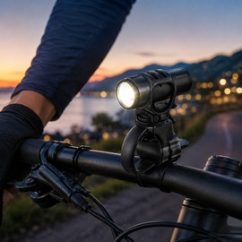 Bicycle Light Bracket for Cycling – 360° Adjustable Anti-Slip Flashlight Mount for MTB Handlebars