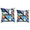 Golden Gate Bridge Digital Artwork Photo Collage Throw Pillow
