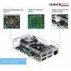 Vilros Raspberry Pi 4 Compatible Case with Built in Fan