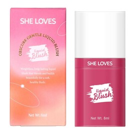 suyam Crema de Rubor líquido | Rubor Líquido Belleza RARA - Aspecto Natural, Maquillaje de Rubor para mejillas, sensación de borrosidad Avanzada, Regalo de Navidad