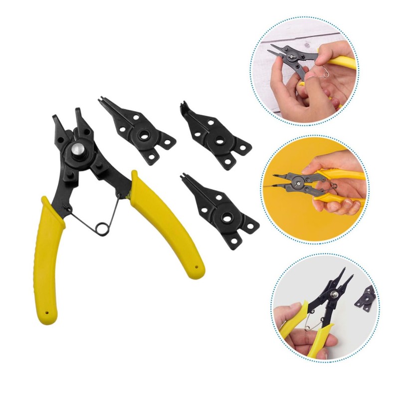 COHEALI 1 Set Heavy Duty Circlip Pliers Precision Spring Loaded