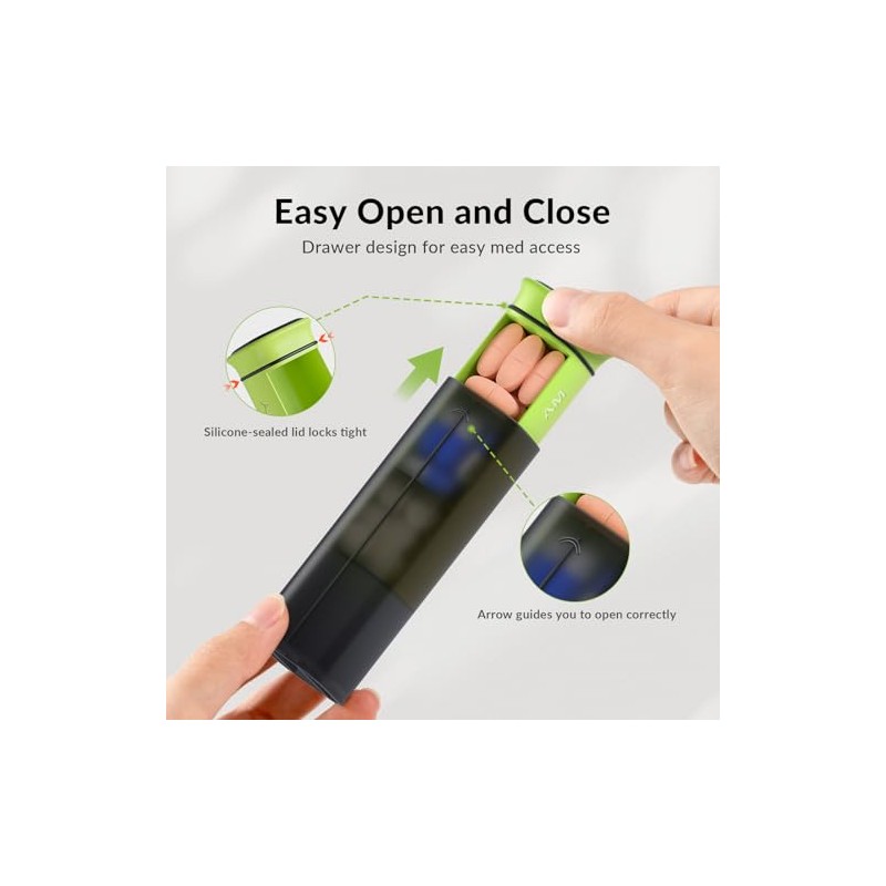 KOVIUU Weekly Pill Organizer 3X a Day, Large Daily 7-Day