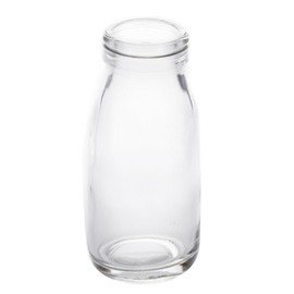 American Metalcraft GMB6 Glass Milk Bottle, 6 oz. (CAP6 Sold Separately)