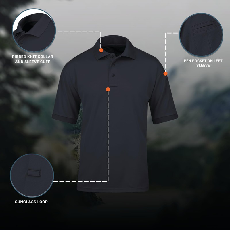 Propper Men's Uniform Polo, LAPD Navy, X-Large