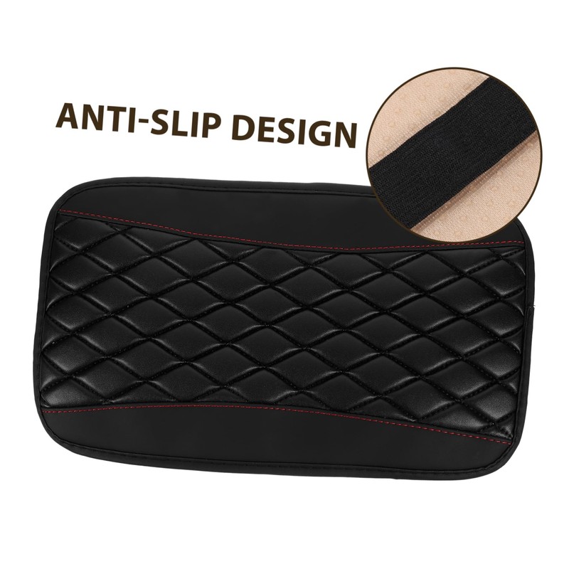 ABOOFAN Car Center Armrest Cover PU Leather Slip Pad Easy