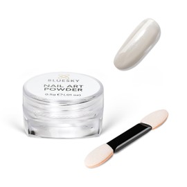 Bluesky Moonshine Nail Powder - Crystal 5g - Pearlescent Chrome Powder, Glazed Donut Effect, Iridescent Powder for Nails