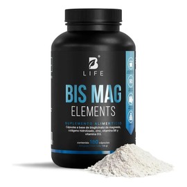 Bisglicinato De Magnesio Con Zinc Vitamina B3 180 Cáp B Life Sin Sabor