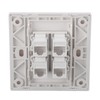Cat 6 Ethernet Wall Plate 4 Ports Detachable Female to