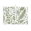 Sage Green Dish Drying Mat for Kitchen Counter, Vintage Herbs