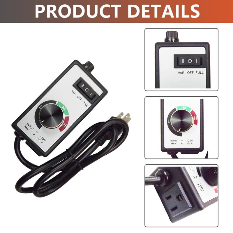 labwork Router Fan Variable Speed Controller Electric Motor Rheostat for