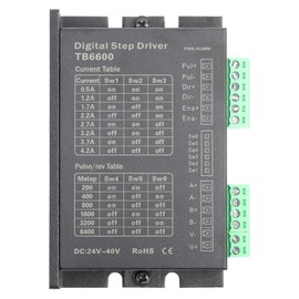 TB6600 DC24-40V 2 Phase/Bipolar Stepper Motor Driver 1.0~4.2A/Phase NEMA 17/23 Motor Controller