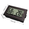 2/ 3Pcs Digital Hydrometer Thermomete, Rectangular Shape with Snaps on