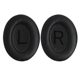 Replacement Cushion Compatible with Bose QC35 and QC35 II, Circumaural Helmet Leather Protein Foam Cushion Professional Ear Pads Compatible with Quiet Comfort 15 QC15 QC25 QC35 Ae2