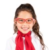 Hip Hop 50's Shop Kids Cat Eye Glasses (Child/Youth, Red)