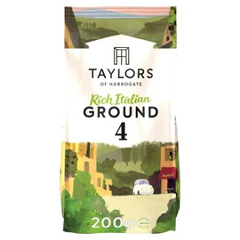 Taylors of Harrogates Rich Italian Ground Coffee, 200 g PACK OF 1