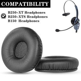 Replacement Ear Pads Compatible with BlueParrott B250-XT Plus/B250XT/B250-XTS/B250/B150 Headset Premium Memory Foam Cushions,B250XT Noise Cancelling Headset Earpads Accessories,Easy Installation