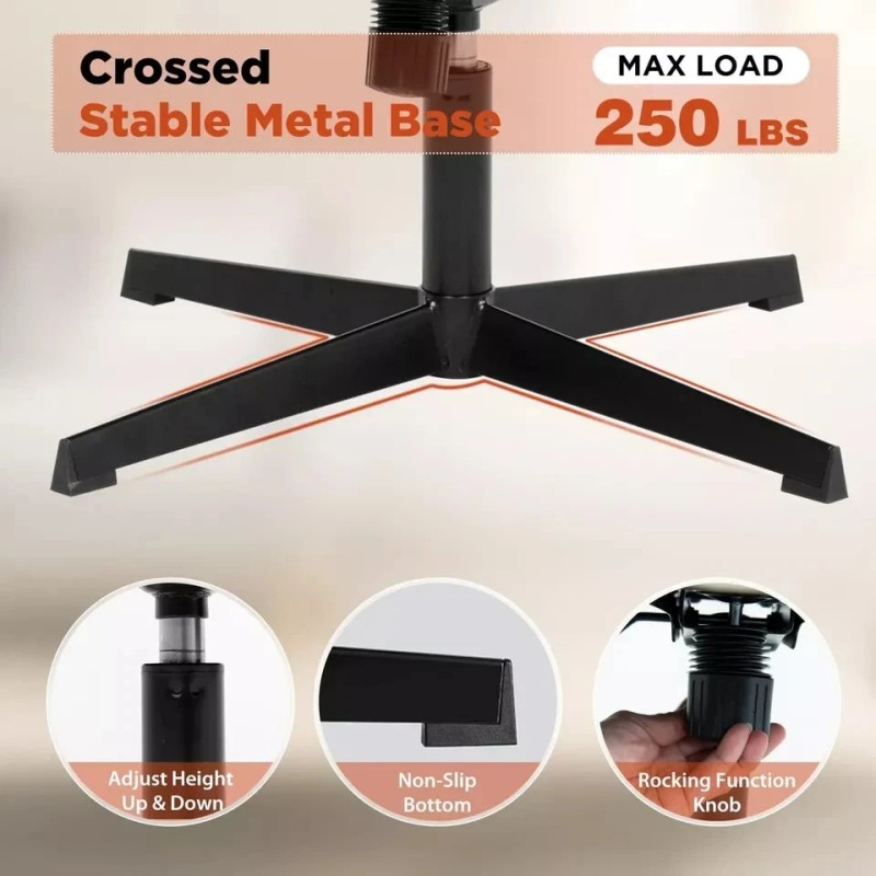 No brand Criss Cross Chair Legged Office Wide Comfy Desk